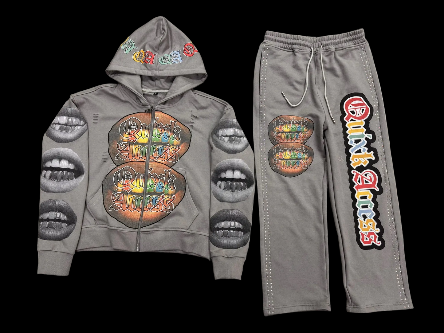 Grey Quixk Access Sweatsuit